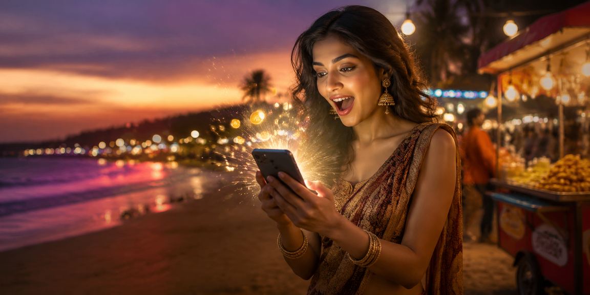 Beachside relaxation with mobile betting in Goa